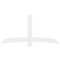 Ekena Millwork Bellingham Architectural Grade PVC Gable Bracket, 84"W x 42"H x 2"D x 6"F, 12/12 Pitch GBP084X42X0206BEL00 - alternate 3